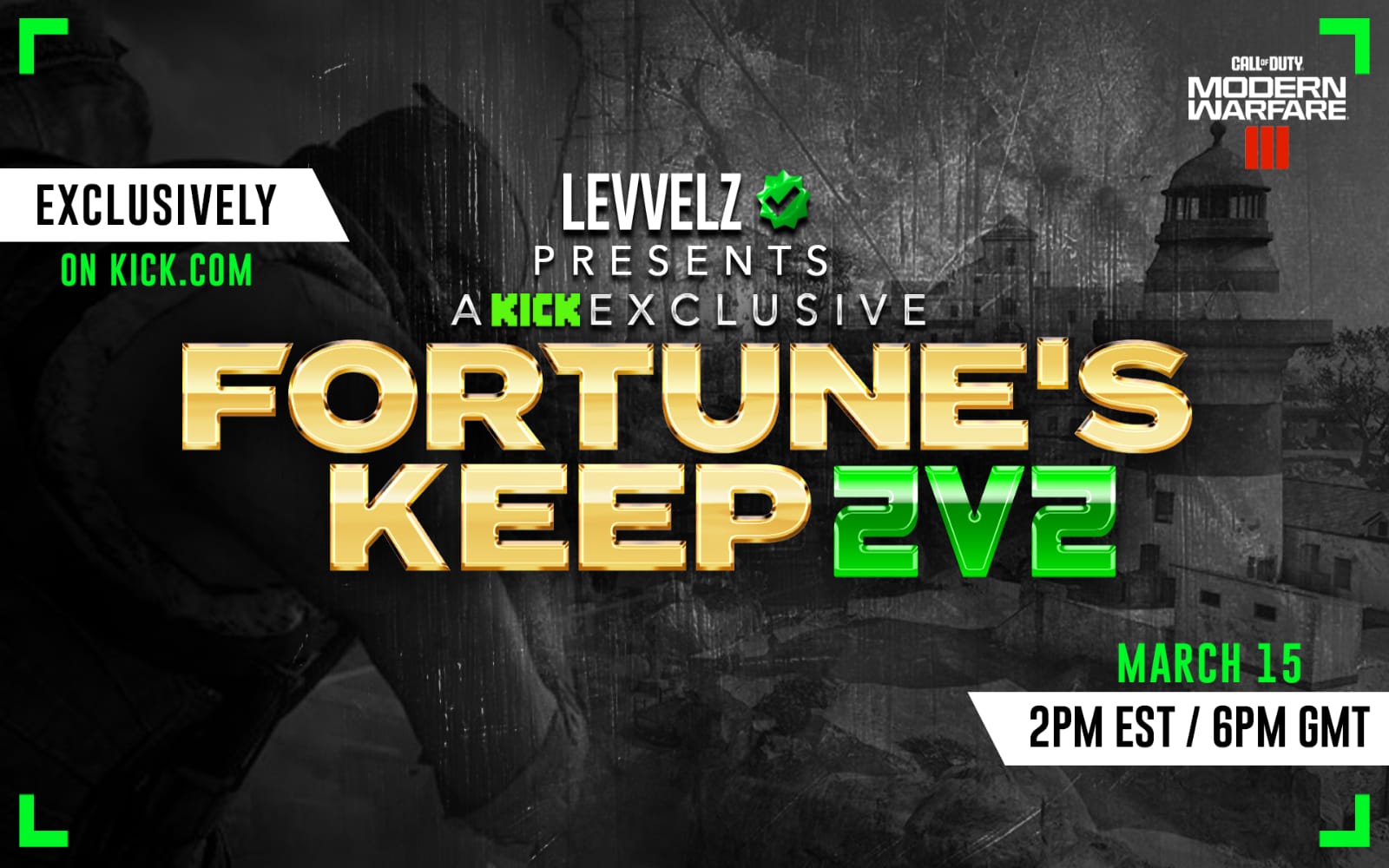 FORTUNES KEEP 2V2 COD Event- $1,500 PRIZE POOL