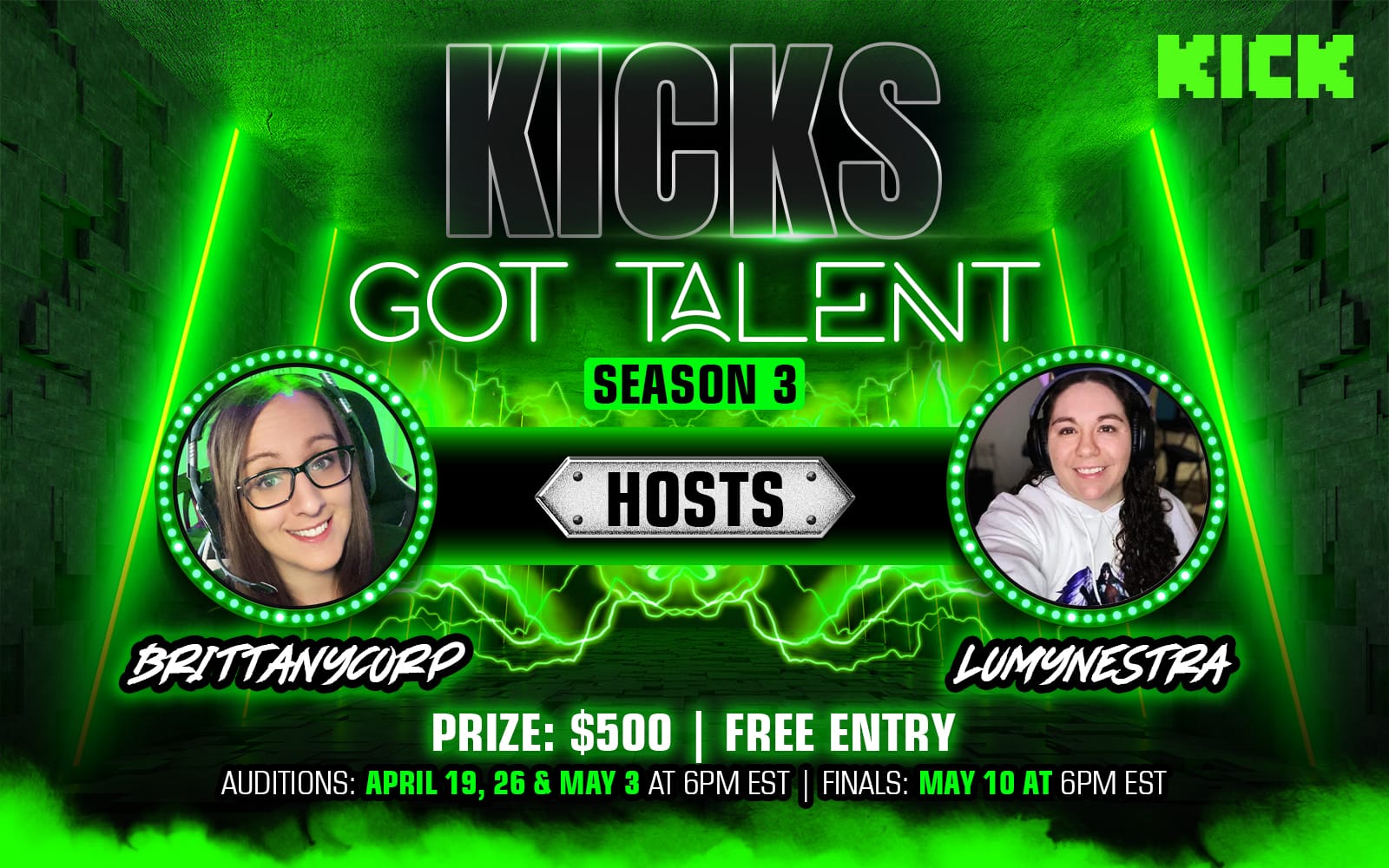KICKS Got Talent - $500 - Season 3!