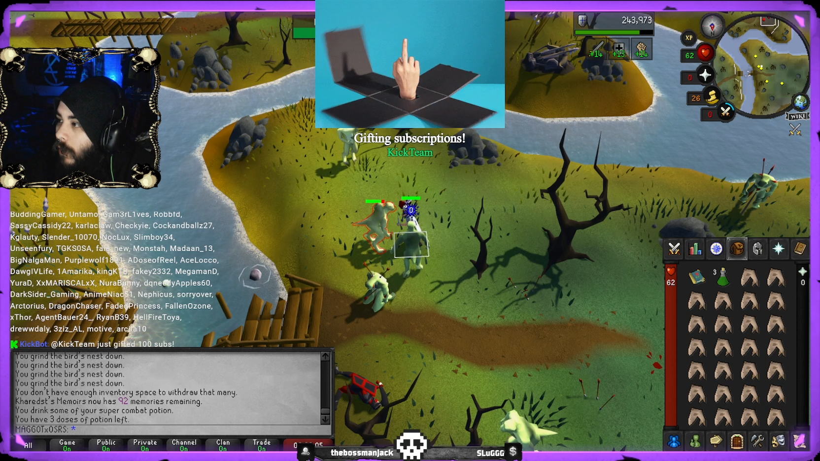 MAGGOT streaming Old School Runescape on Kick