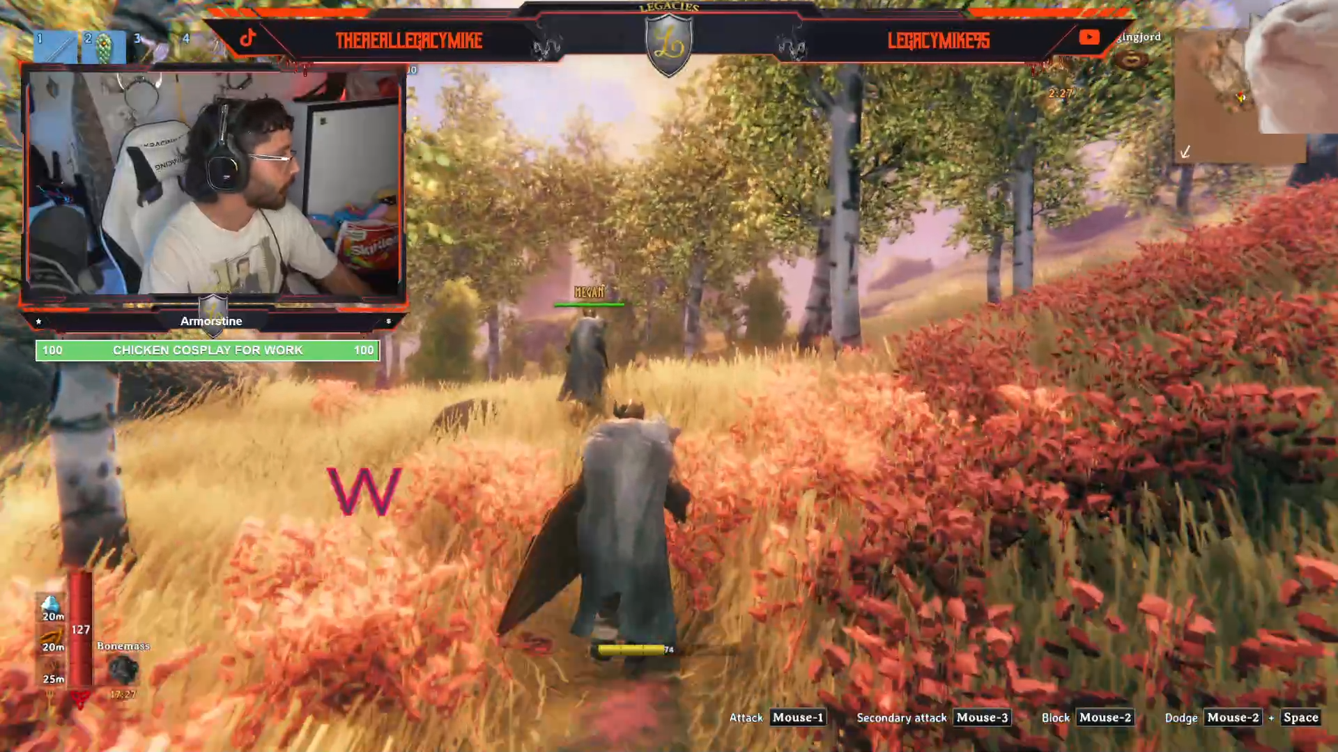 LegacyMike streaming Valheim on Kick.com