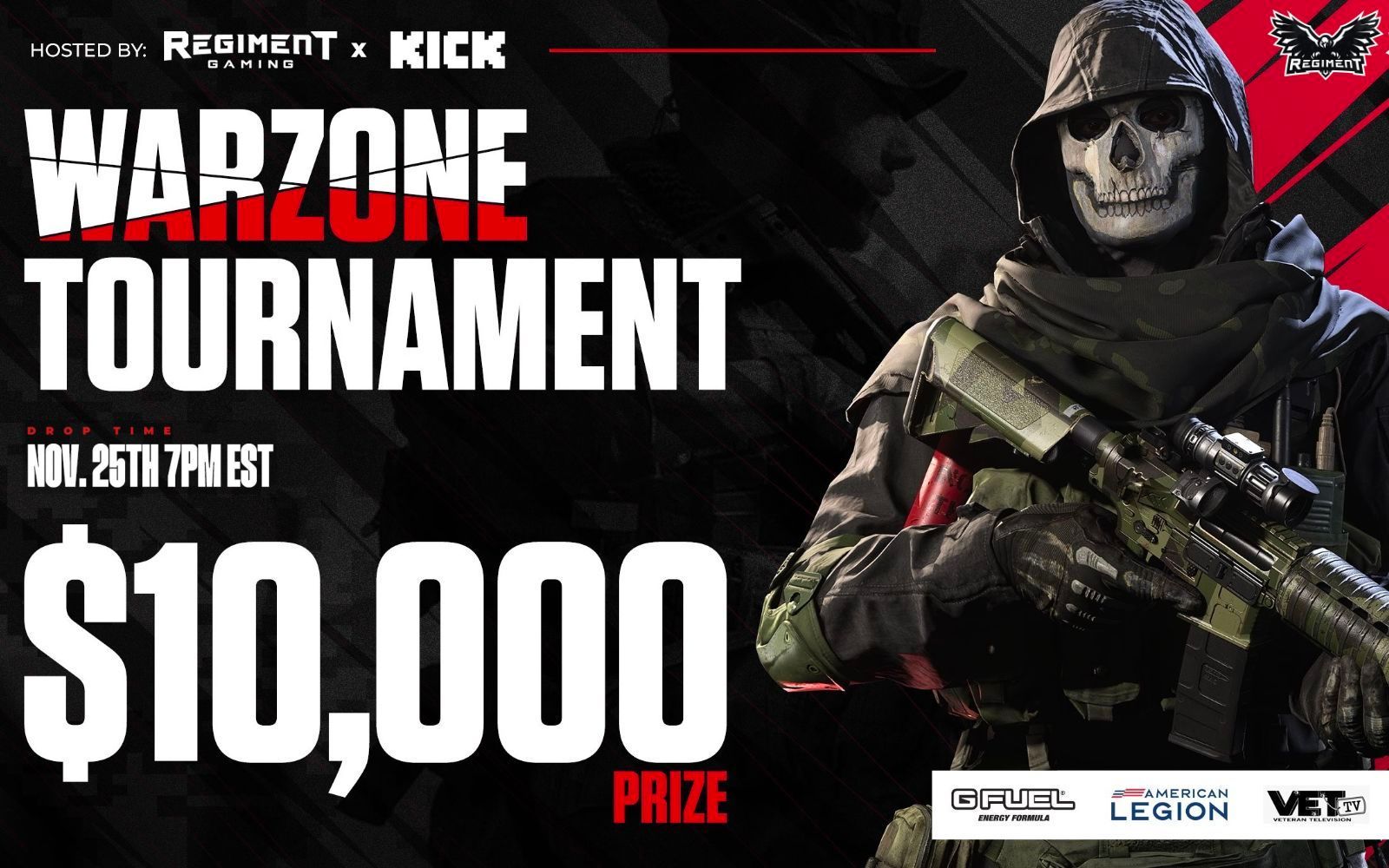 $10,000 REGIMENT x Kick Warzone Tournament