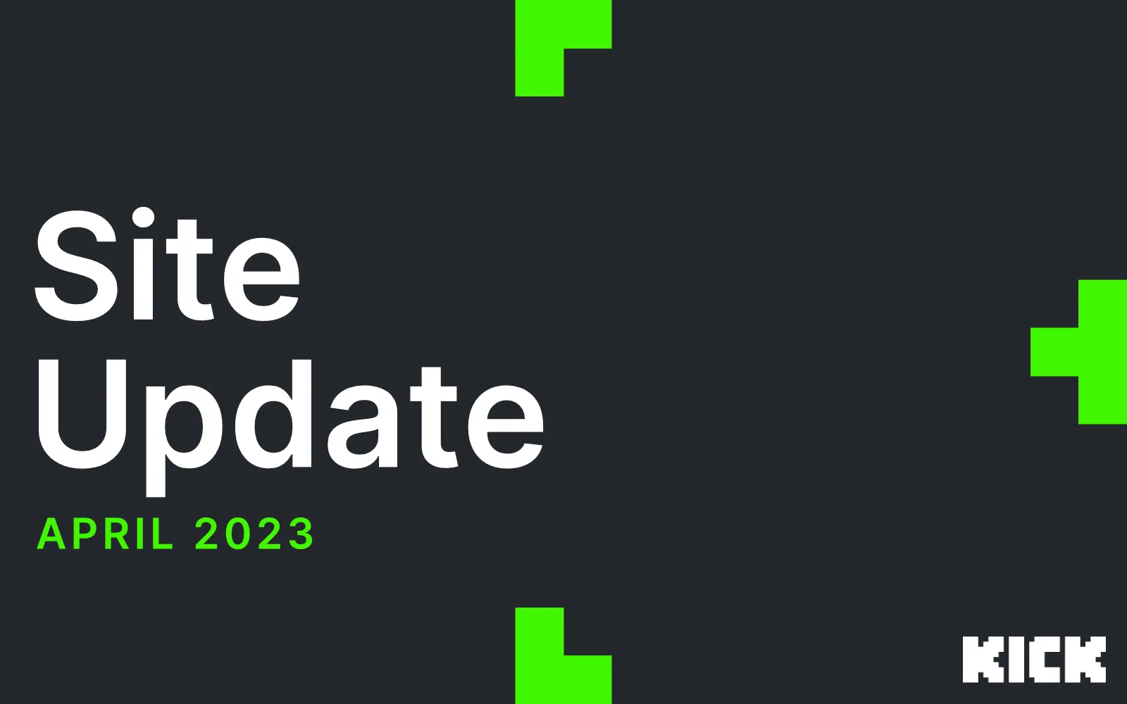 Site Updates - 25/4/2023