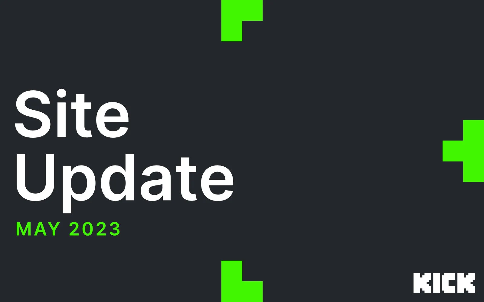 Site Updates - 23/5/2023